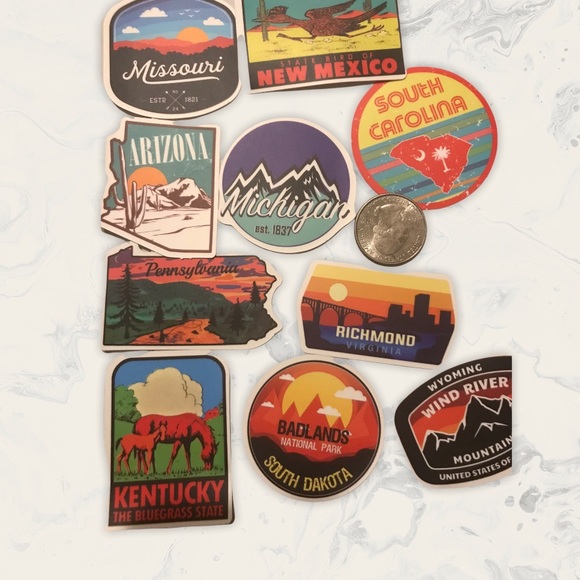 Wyoming Wind River Matte Finish PVC Removable Waterproof Decor Accent Sticker - Picture 6 of 8